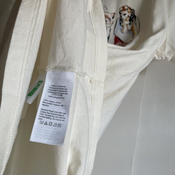 J. Crew NWT Cat Dog Stocking Collector Tee L Short Sleeve Holiday Pajama Top - Picture 4 of 7